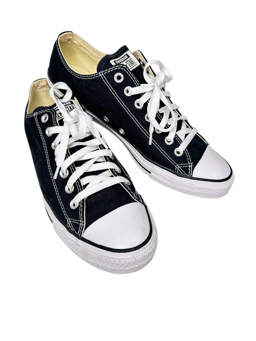 Converse Chuck Taylor All Star Low Ox Black White (M9166) Size Mens 10.5 Unisex